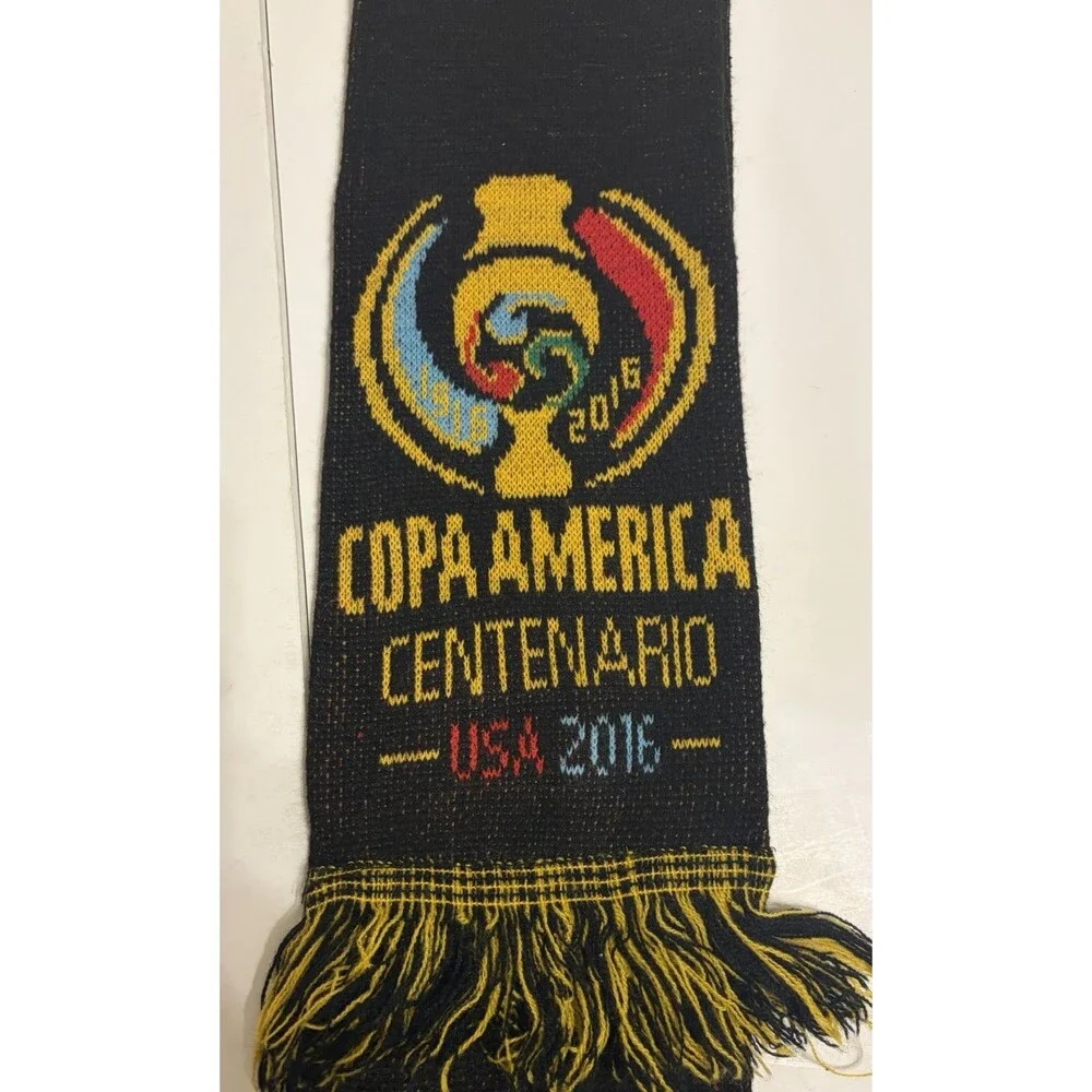 COPA America Centenario Scarf Mens Black Soccer Futbol 2016 Final Match NJ